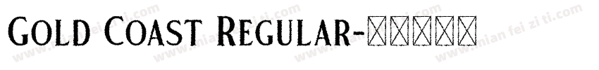 Gold Coast Regular字体转换